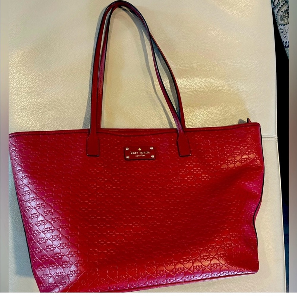 Kate Spade Red Tote Bag